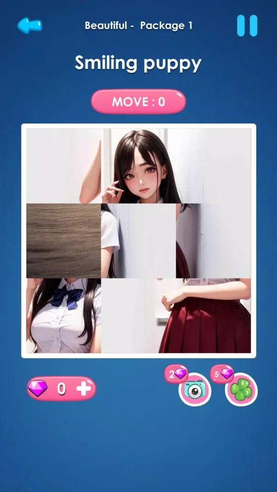Ảnh chụp màn hình của Sexy slide girls: piece puzzle