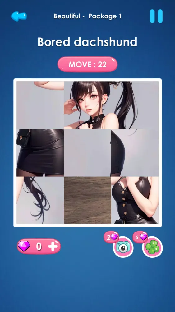 Ảnh chụp màn hình của Sexy slide girls: piece puzzle