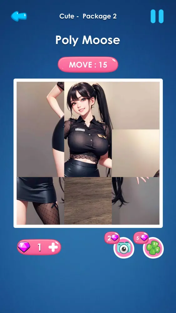 Ảnh chụp màn hình của Sexy slide girls: piece puzzle