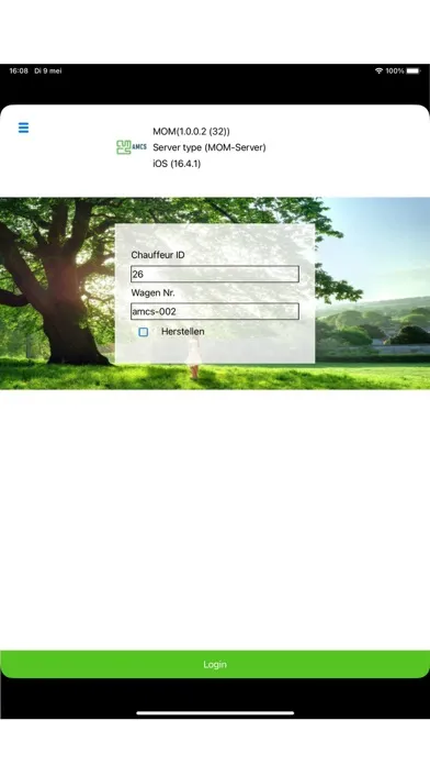 Capturas de tela do Mobile Order Management