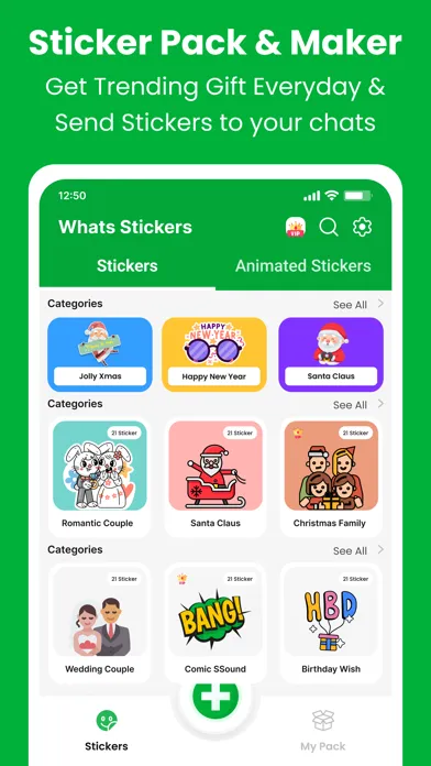 Capturas de tela do Sticker Maker 2024 - GIF Pack