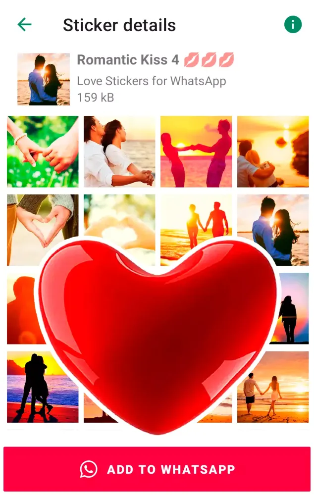 Capturas de pantalla de Love Stickers