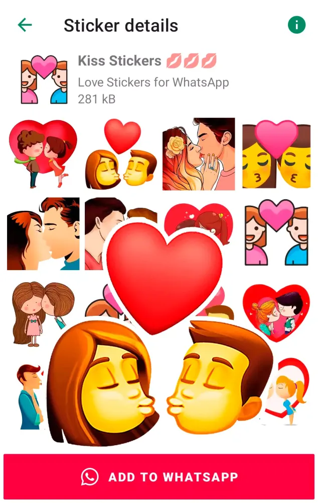Capturas de pantalla de Love Stickers
