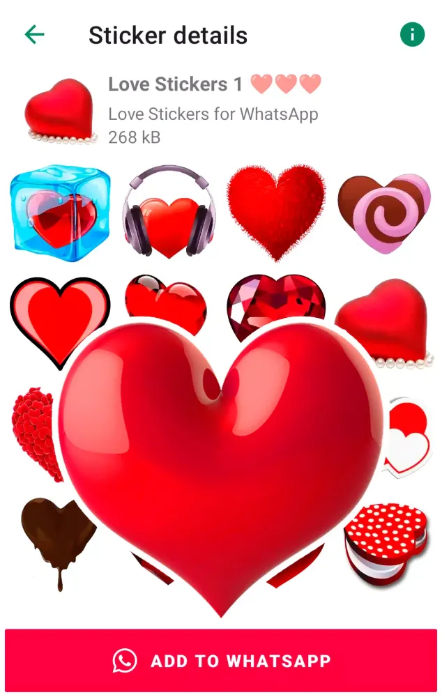 Capturas de pantalla de Love Stickers