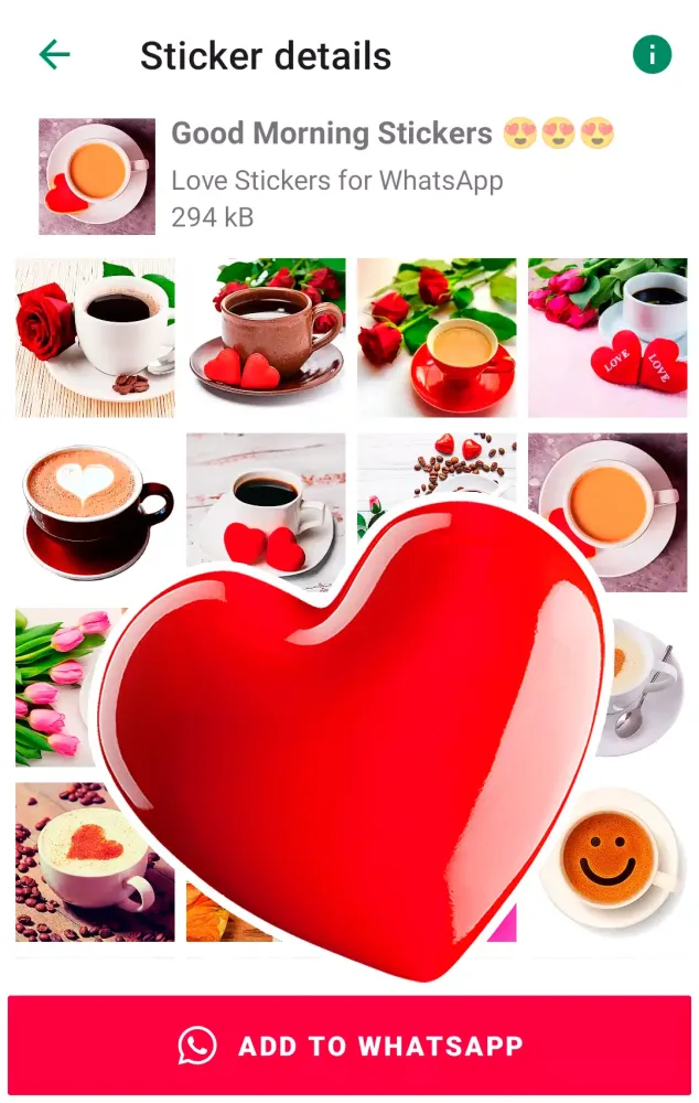Capturas de pantalla de Love Stickers