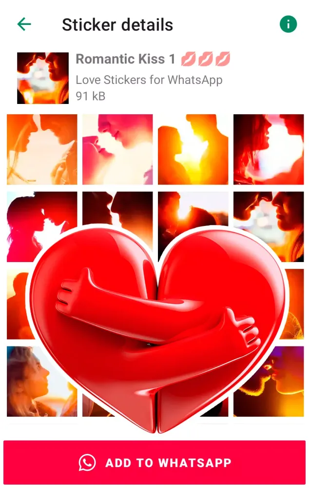 Capturas de pantalla de Love Stickers