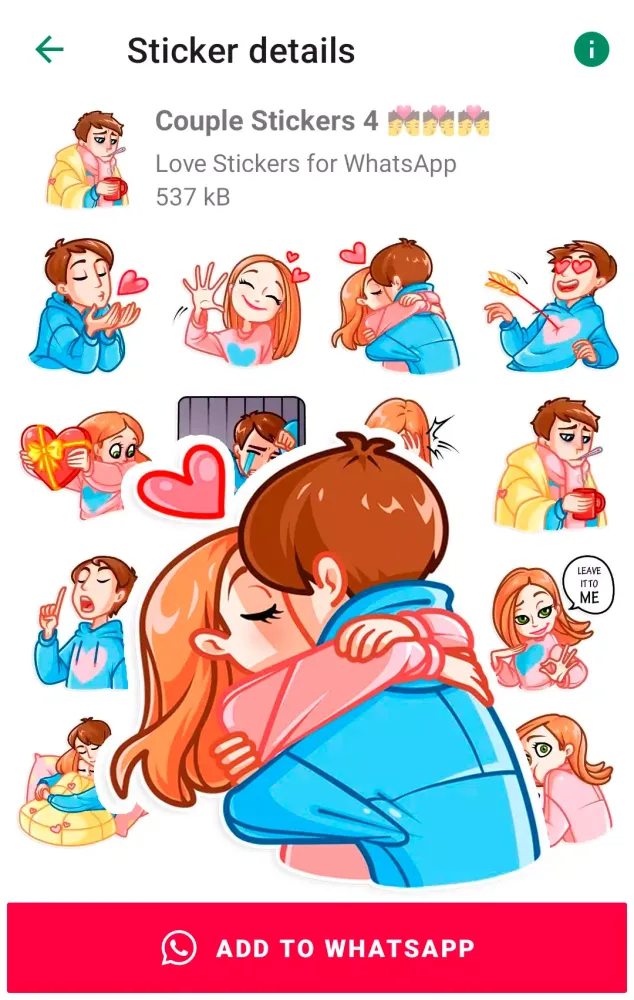 Capturas de pantalla de Love Stickers