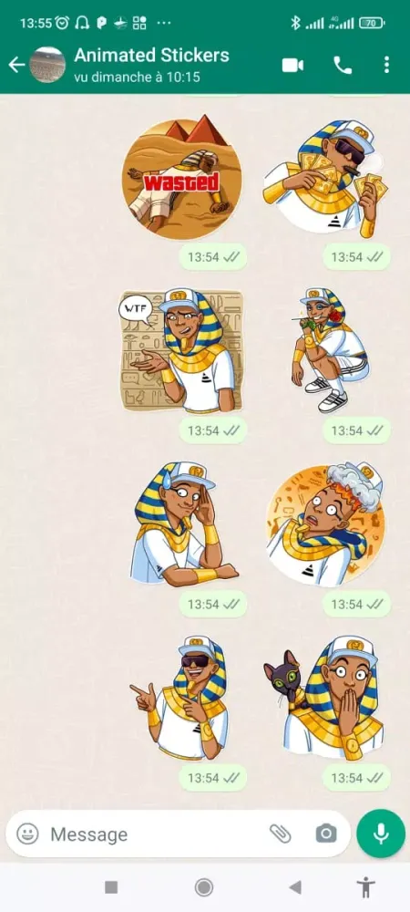 Tangkapan layar Animated Arabic Stickers