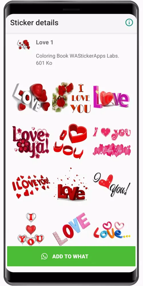 WASticker love stickers for WA应用截图