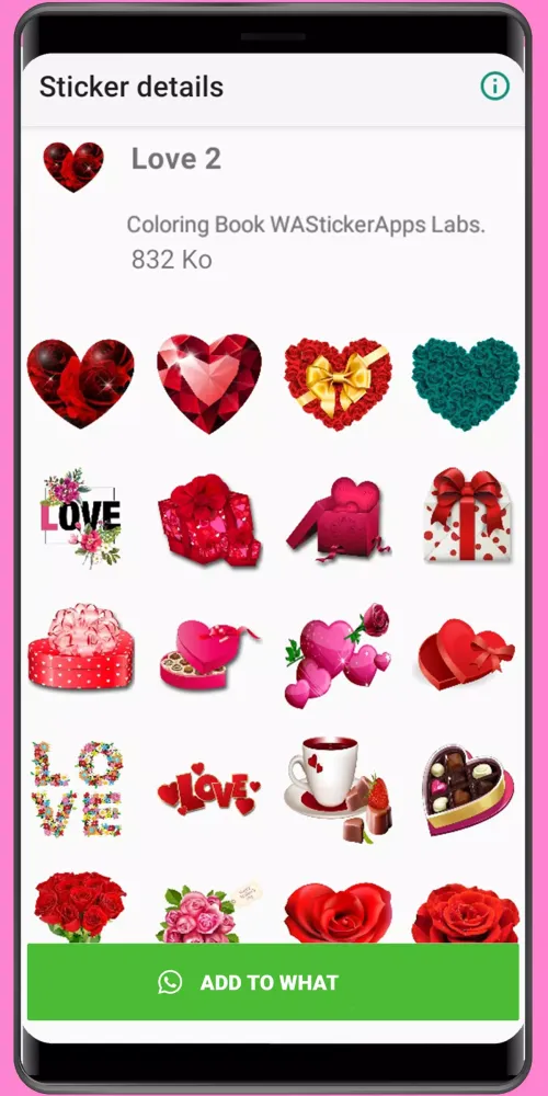 WASticker: Love Stickers Heart Screenshots