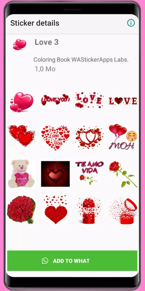 WASticker: Love Stickers Heart Screenshots