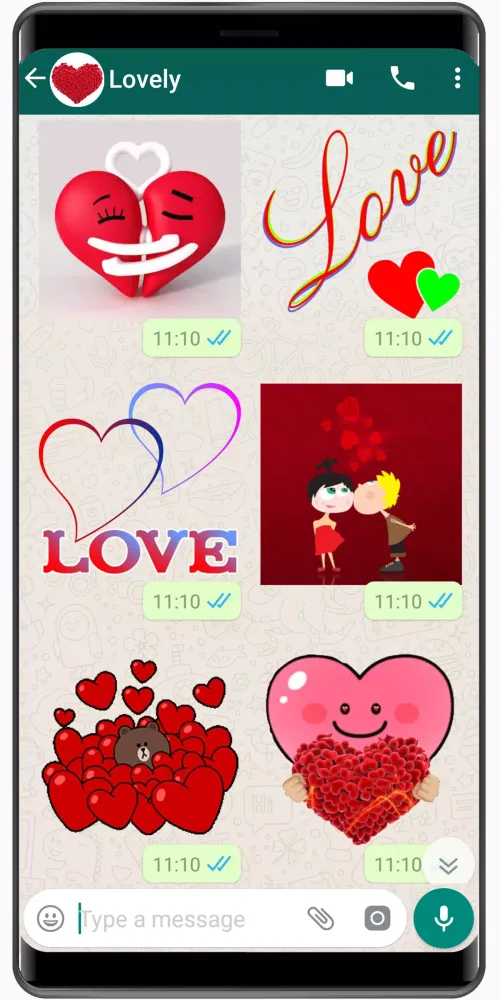 WASticker - Love Stickers 스크린샷