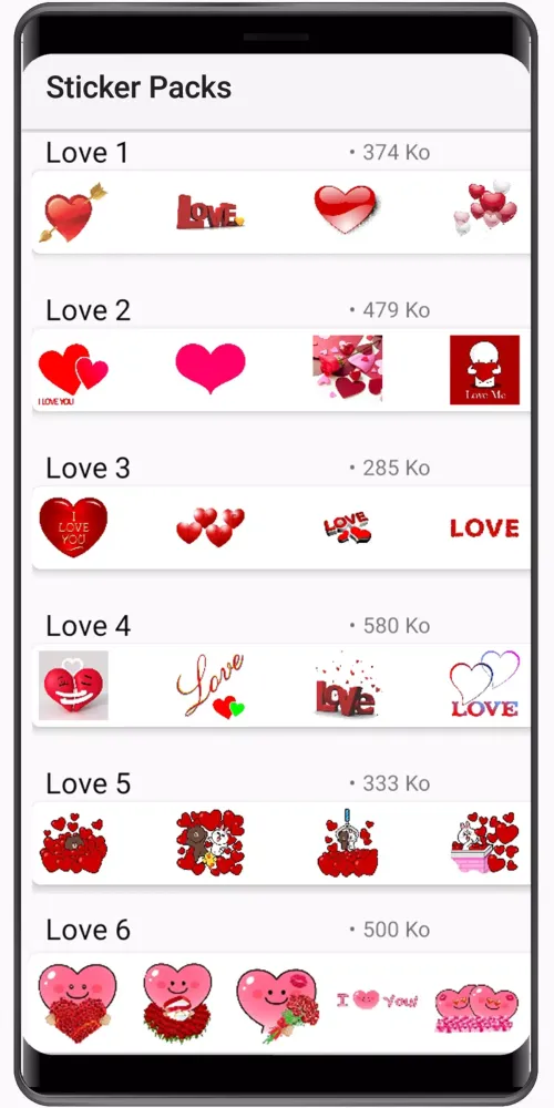 WASticker - Love Stickers 스크린샷