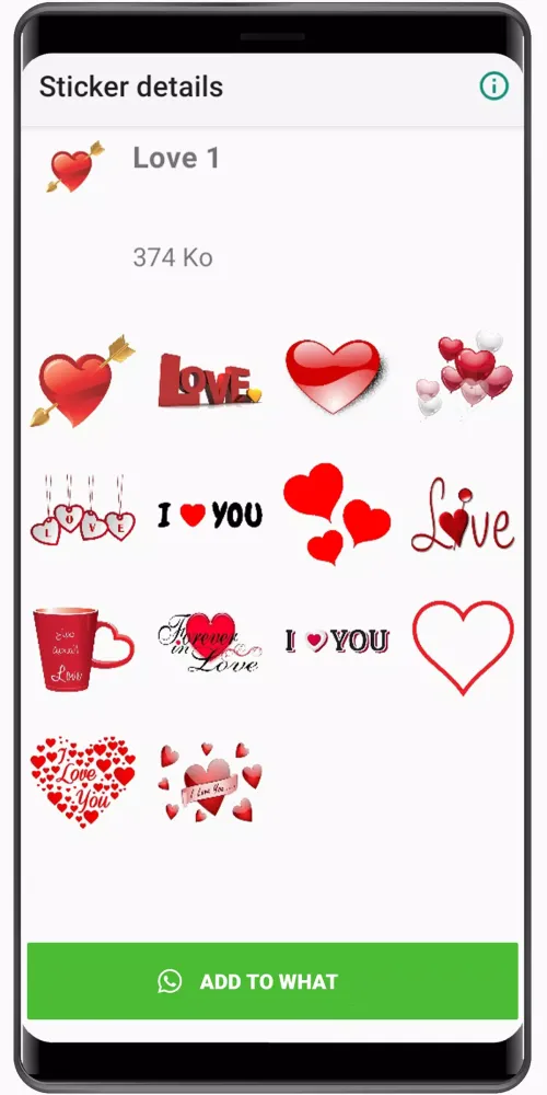 WASticker - Love Stickers 스크린샷