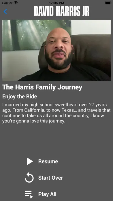 ภาพหน้าจอของ David Harris Jr