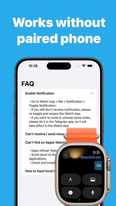 Скриншоты WatchGram for Telegram