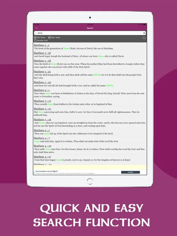 Capturas de pantalla de ASV Bible Offline - Holy Bible iPad 