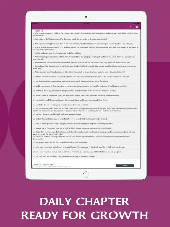 Capturas de pantalla de ASV Bible Offline - Holy Bible iPad 
