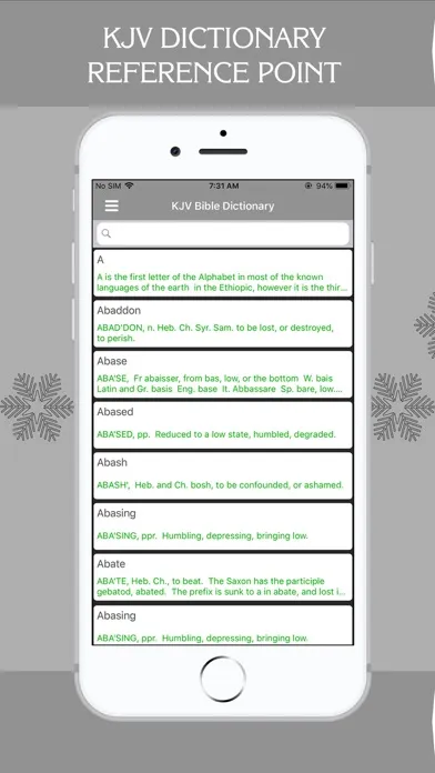 KJV Bible Dictionary - Offline স্ক্রিনশট