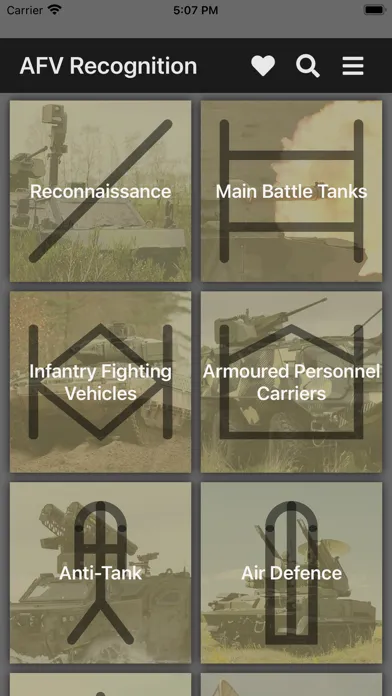 Captures d'écran de AFV Recognition