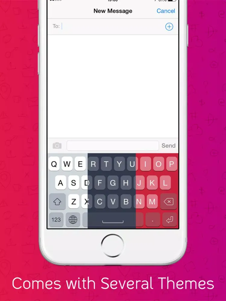 Ảnh chụp màn hình của Canvas Keyboard iPad 