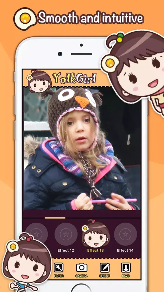 Yolk Girl Photo Editor 360 Pro - photo booth effects live on camera Screenshots
