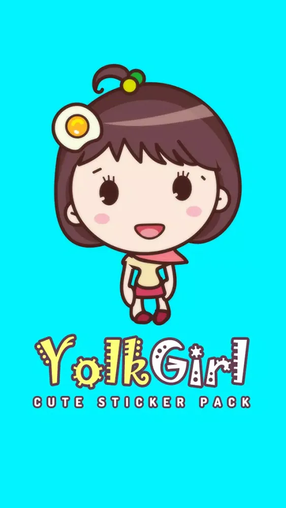 Yolk Girl Sticker Pro - Color, Cute Stickers স্ক্রিনশট