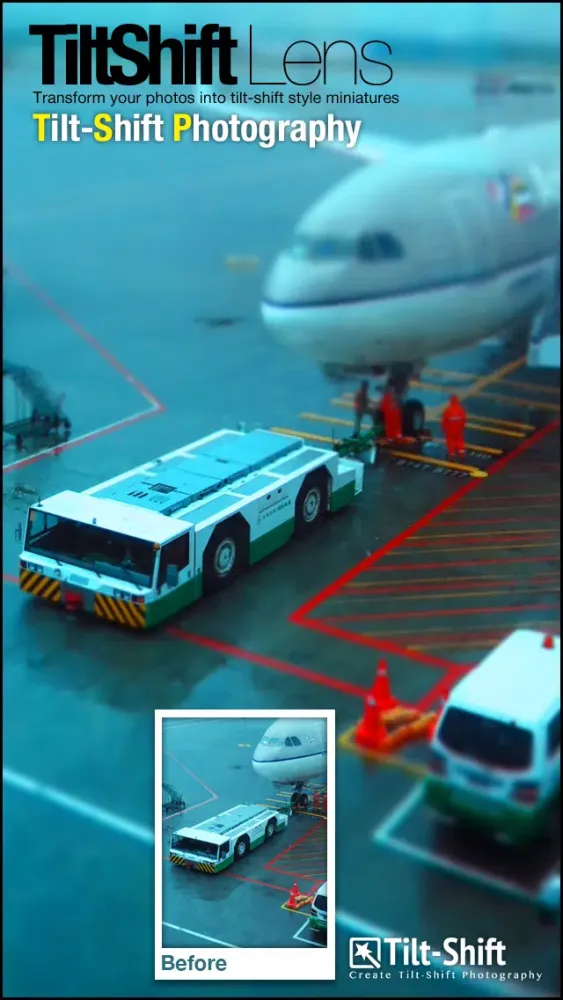 Capturas de tela do Camera Tilt Shift Shot - Photo Camera with miniature effect filter for movies and photos