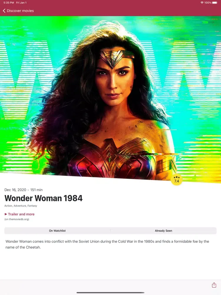 Скриншоты WATCHED ++ Movies Box Show iPad 
