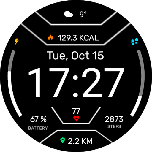 Digital Mites Watch face