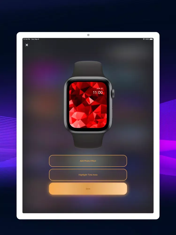 Capturas de tela do Watch Gallery Wlive iPad 