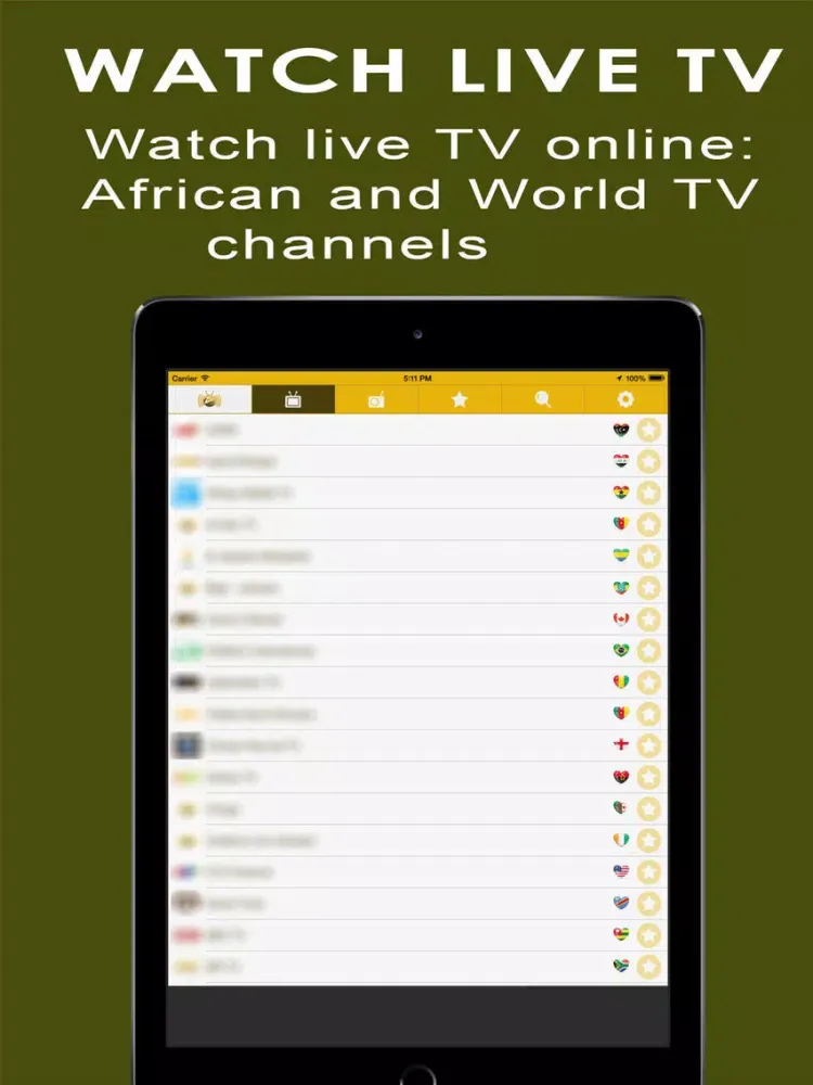 تصاویر Watch Live TV & Online Radio iPad 