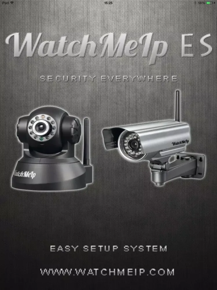 ภาพหน้าจอของ WatchMeIP ES iPad 