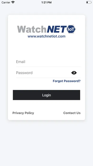 Tangkapan skrin WatchNET IoT