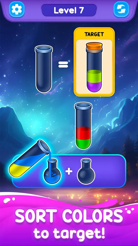Capturas de tela do Color Spark—Mix, Match & Sort