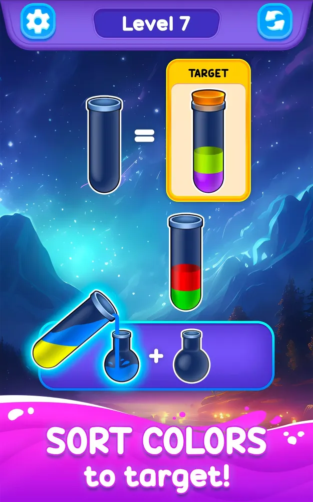 Capturas de tela do Color Spark—Mix, Match & Sort