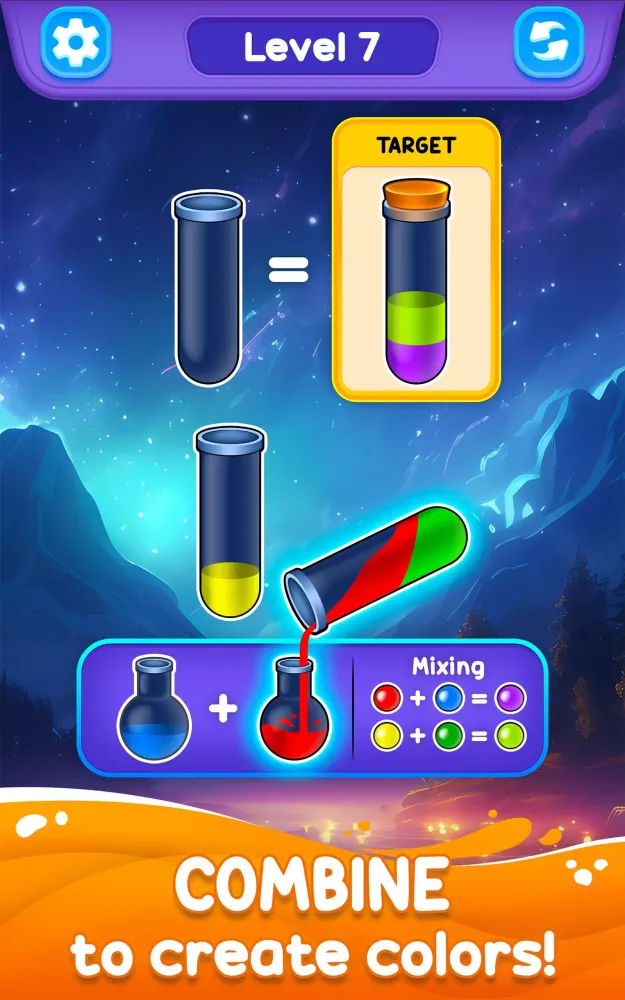Capturas de tela do Color Spark—Mix, Match & Sort