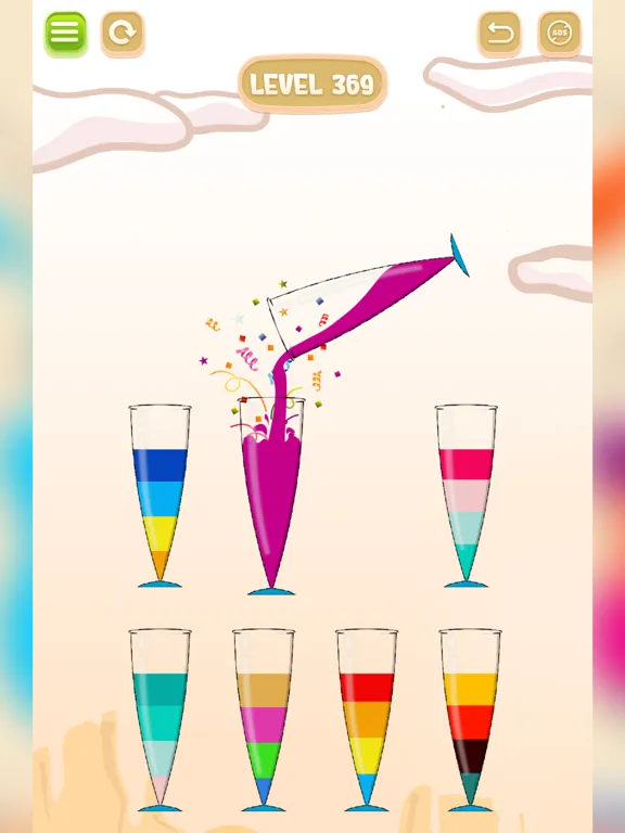 Fun Water Sorting - Color Sort iPad  Screenshots