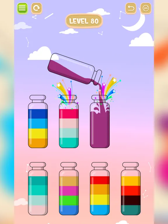 Fun Water Sorting - Color Sort iPad  Screenshots