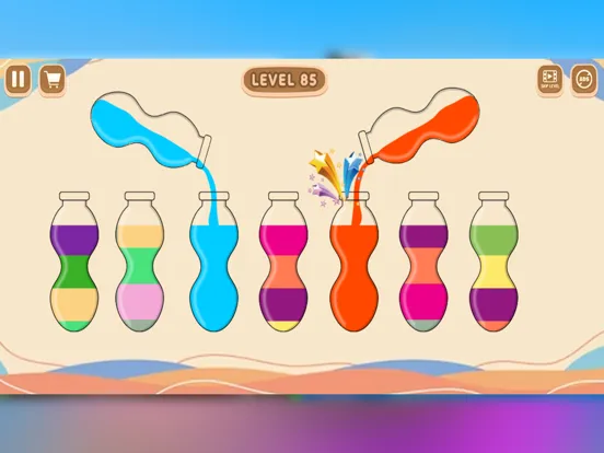 Fun Water Sorting - Color Sort iPad  Screenshots