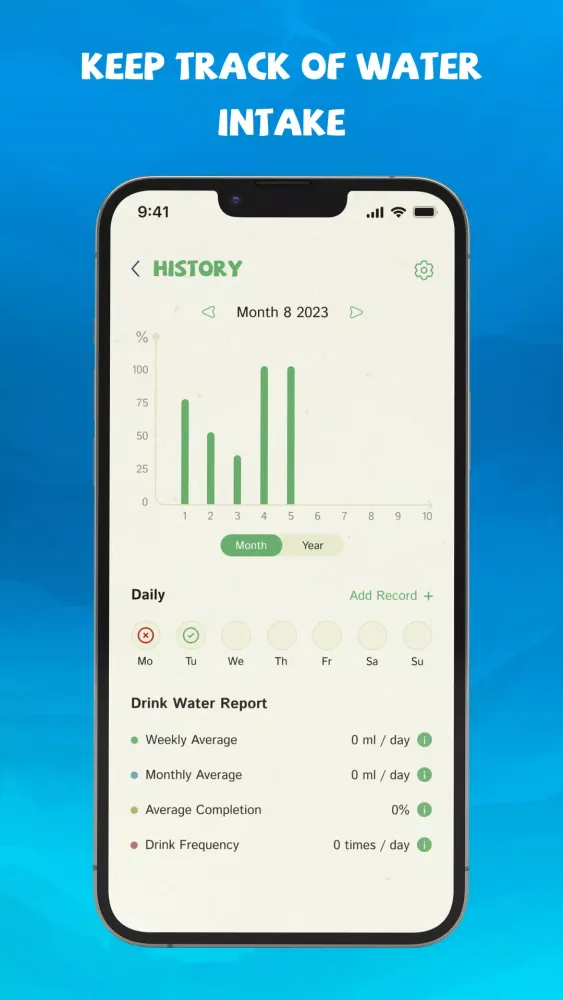 Drink Water Reminder & Tracker Screenshots