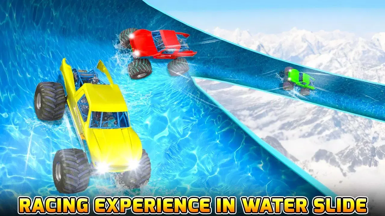 Tangkapan skrin Water Slide Monster Truck Race