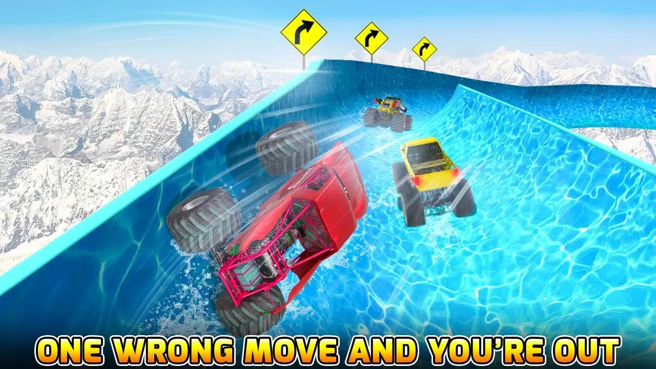 Tangkapan skrin Water Slide Monster Truck Race