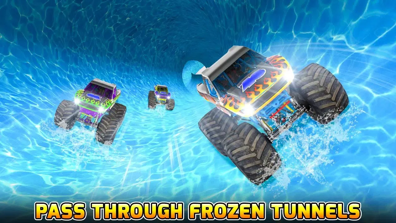 Tangkapan skrin Water Slide Monster Truck Race