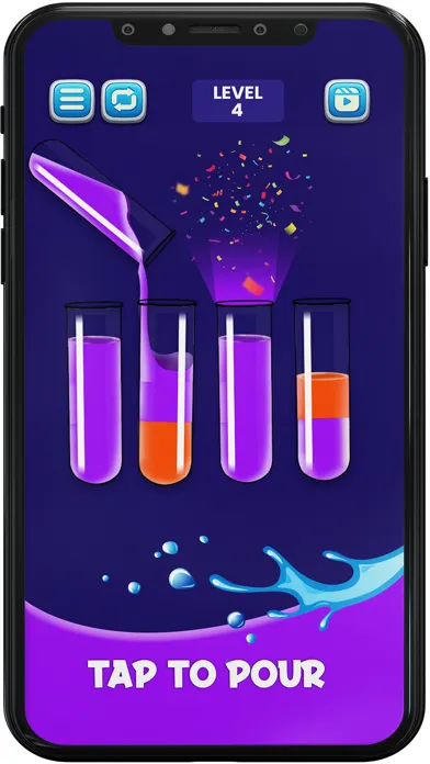 Water Colour Sort Puzzle Game 스크린샷