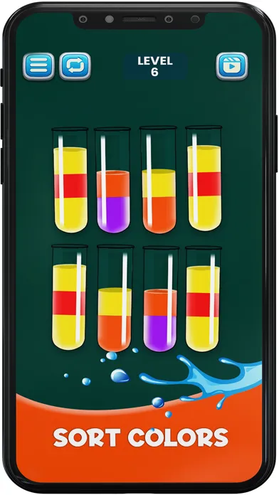 Water Colour Sort Puzzle Game 스크린샷