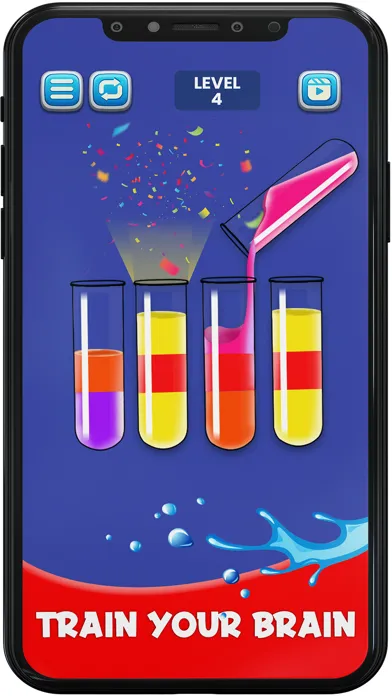 Water Colour Sort Puzzle Game 스크린샷