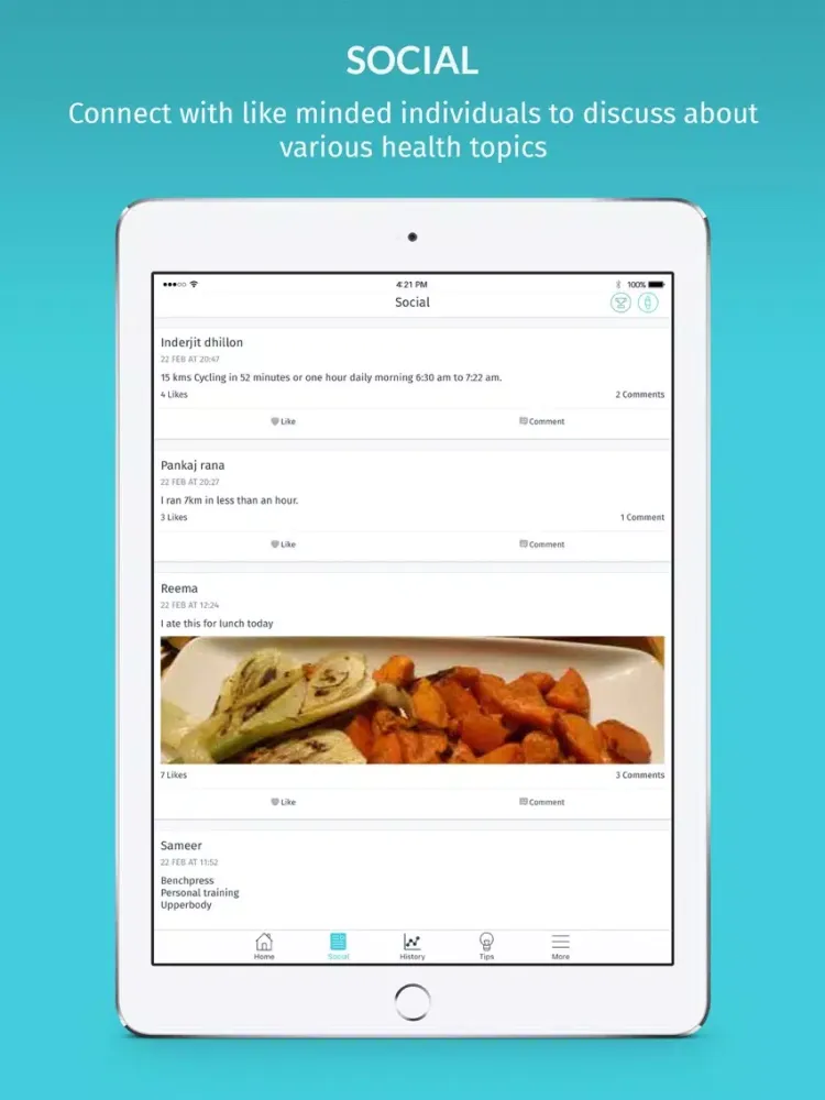 Water Tracker by MevoFit iPad 应用截图