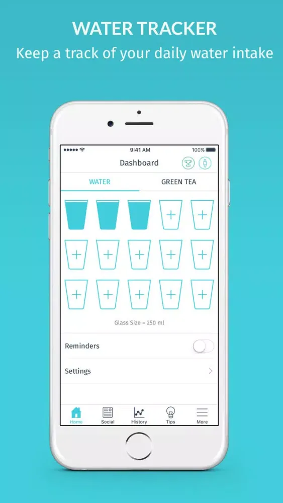 Water Tracker by MevoFit应用截图