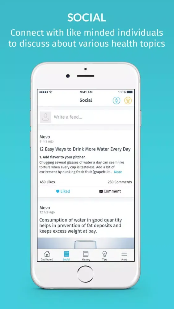 Water Tracker by MevoFit应用截图